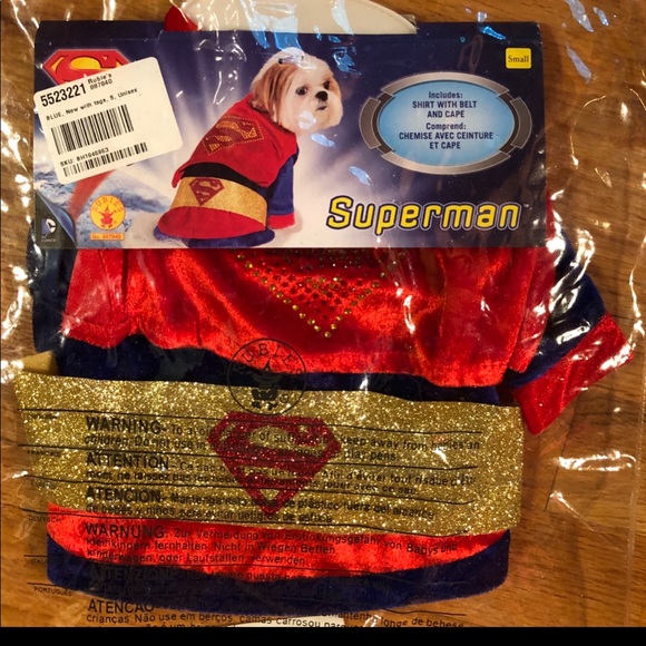 Other - Dog Superman Costume Size Small NWT